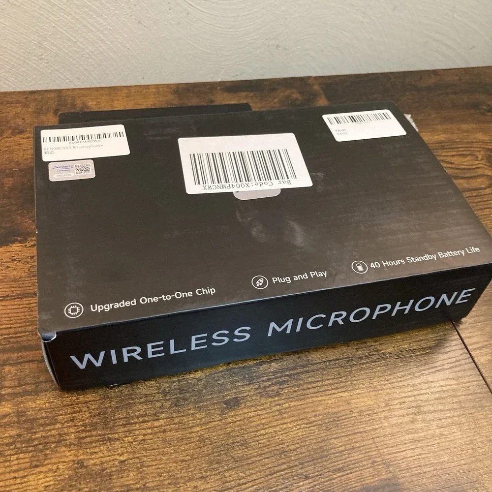 Wireless Dual Microphones 200FT Range 40H Battery Low Latency‎ LED Karaoke Mic